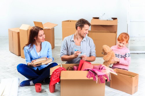 Packed storage unit in Sevenkings prepared for long-term household storage